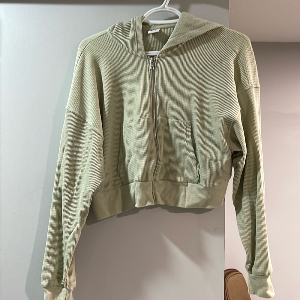 TNA Waffle Zip Up Sweater